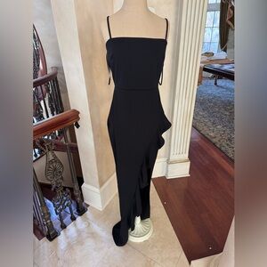 Windsor Elegant Black Strapless Evening Gown